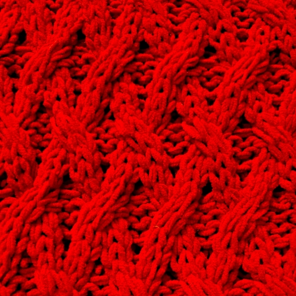 Cable knit throw - Picture 3 of 4